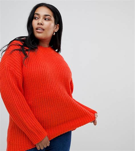 asos design curve chunky sweater fall essentials  woman    closet  year