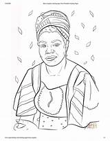 Shero Angelou sketch template