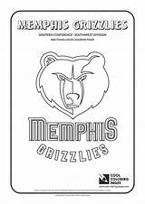 Grizzlies Nba Teams Bulls sketch template