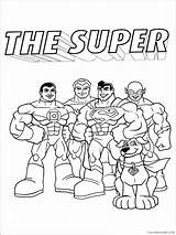 Coloring4free Superfriends sketch template