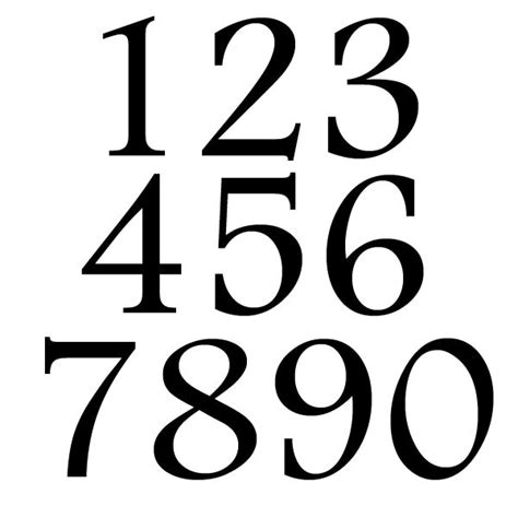 number stickers large number decals number wall decals