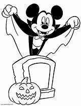 Mickey Mouse Halloween Coloring Disney Pages Vampire Printable Kids Disneyclips Sheets Color Clipart Book Coloring2 Gif Print Minnie Pdf Choose sketch template