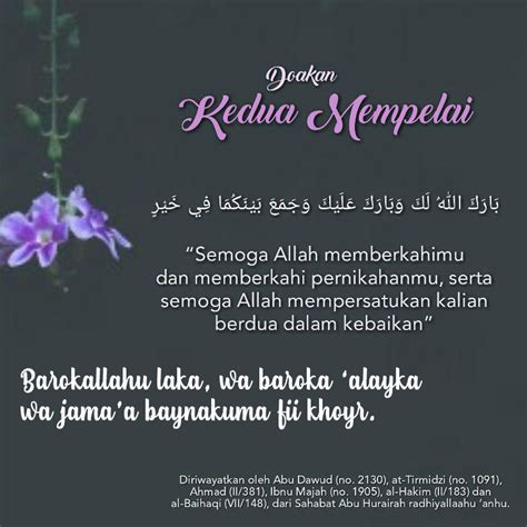 Doa Khusus Untuk Pengantin Baru Sesuai Sunnah Rasulullah