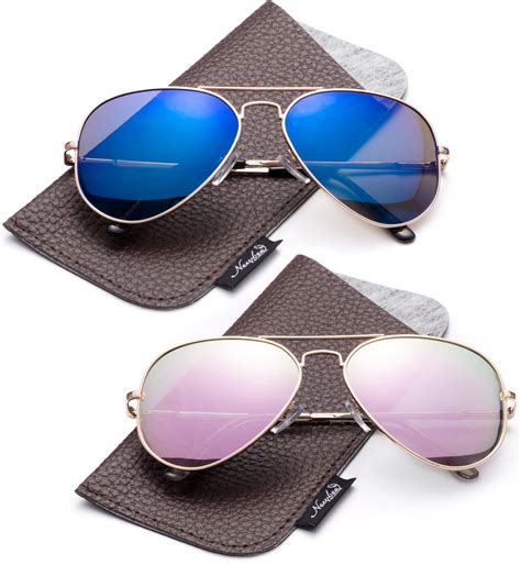 polarized aviator sunglasses mirrored lens classic aviator polarized sunglasses small walmartcom