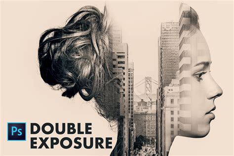 cool double exposure effect  photoshop video