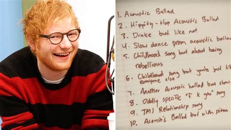 ed sheeran gets trolled by a teen who explains how every one of his