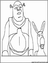Coloring Shrek Pages Donkey Color Page1 Fun Printable Colouring Print Popular sketch template