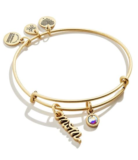 alex  ani mom charm bangle bracelet gold bangle bracelets