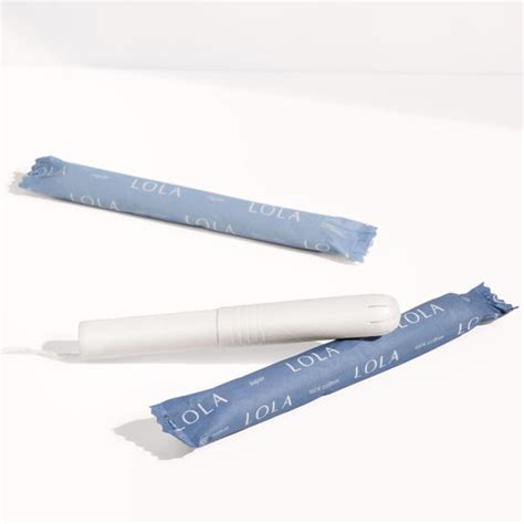 organic cotton tampons with cardboard applicator lola
