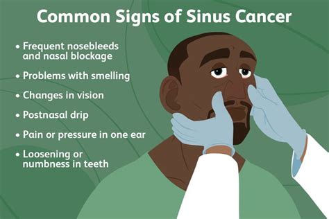 sinus cancer signs symptoms  complications