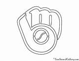 Brewers Milwaukee Logo Stencil Mlb Coloring Pages Pumpkin Carving Freestencilgallery sketch template