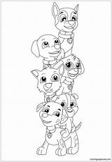 Patrol Paw Everest Pages Pup Coloring Color Printable Coloringpagesonly sketch template