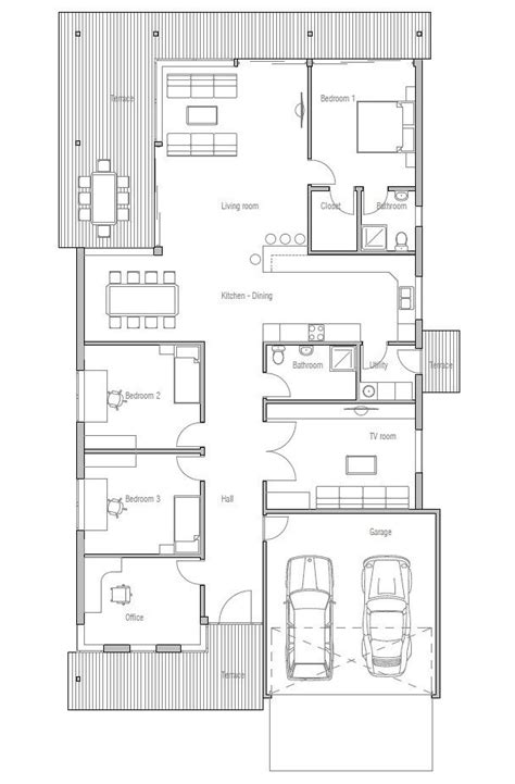 unique modern narrow lot house plans  home plans design