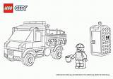 City Coloring Pages Lego Truck Library Printable Service Clipart Print Activities Popular sketch template