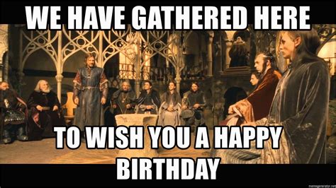 lord   rings happy birthday meme image result  funny lord