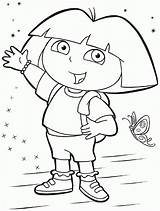 Dora Explorer Coloring Pages Map Colouring Sketch Library Clipart Gif sketch template
