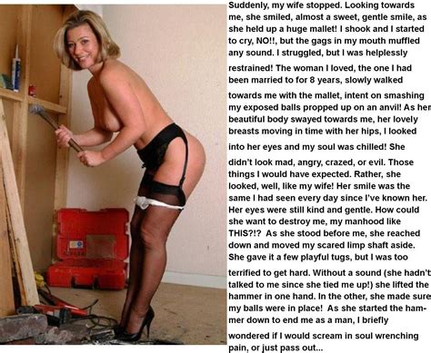 abouttobringthehammerdown in gallery cuckold captions 24 cbt ballbusting and testicle