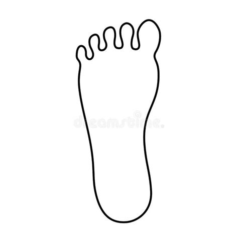 human foot outline icon stock vector illustration  baby