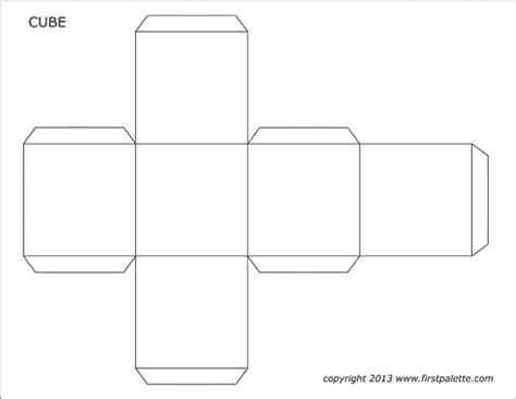cube templates  printable templates coloring pages