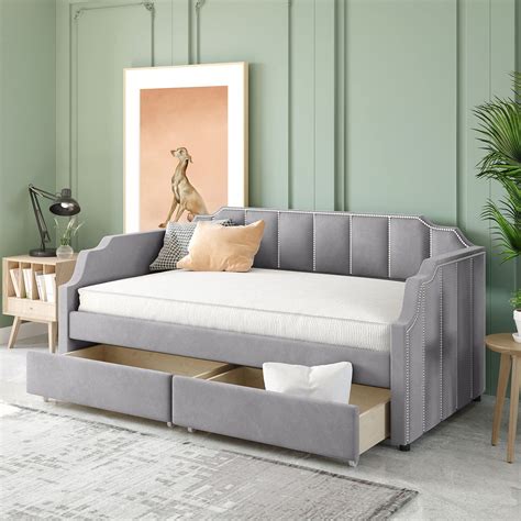 buy elegant velvet upholstered daybedtwin size upholstered daybed