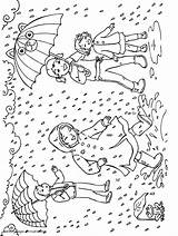 Coloring Pages Rain Rainy Kids Spring Seasons Printable Colouring Children Adults Print Umbrellas Popular Comments sketch template