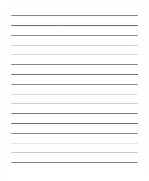 blank lined paper printable  printable templates
