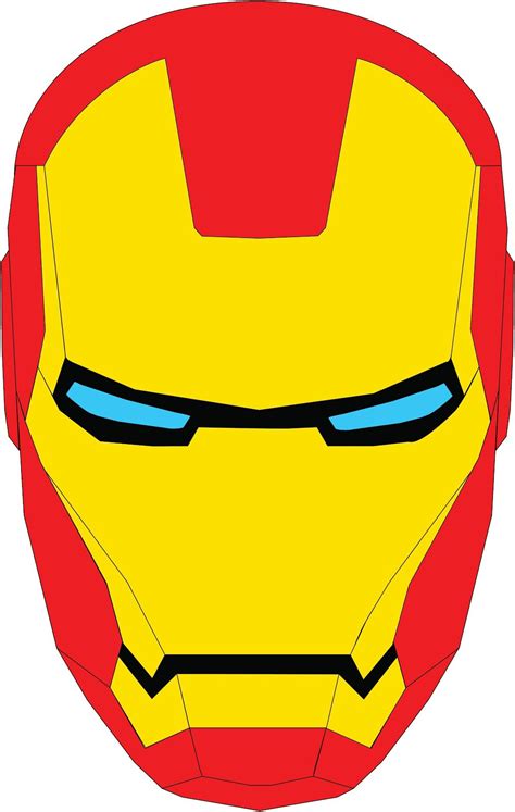 ironman head outline clipart