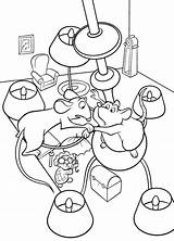Ratatouille Coloring Pages Rat Disney Animated sketch template