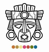 Mayan Mayas Mascaras Aztecas Aztec Inca Demons Figuras Sleeve Prehispanicos Tatuajes Música Líneas Dioses Teepublic sketch template