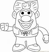 Coloring Mister Potato King Pages Coloringpages101 sketch template