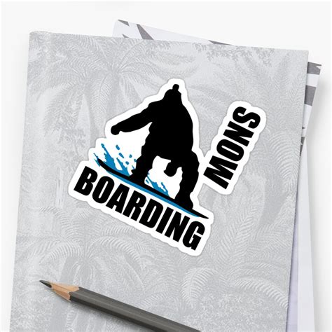 snowboarding sticker  claudiasartwork redbubble