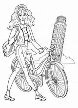 Coloring Pages Girls Fashion Printable Kids Fashionable Popular sketch template