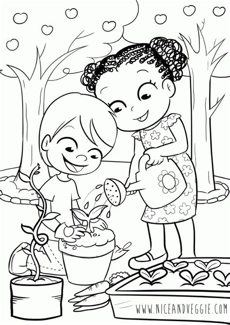 garden coloring pages    print