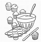 Sheets Cupcakes sketch template