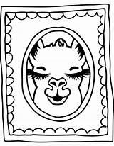 Llama Coloring Pages Print sketch template