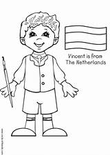 Holanda Kleurplaat Vincent Olanda Niederlanden Malvorlage Schoolplaten Kleurplaten sketch template