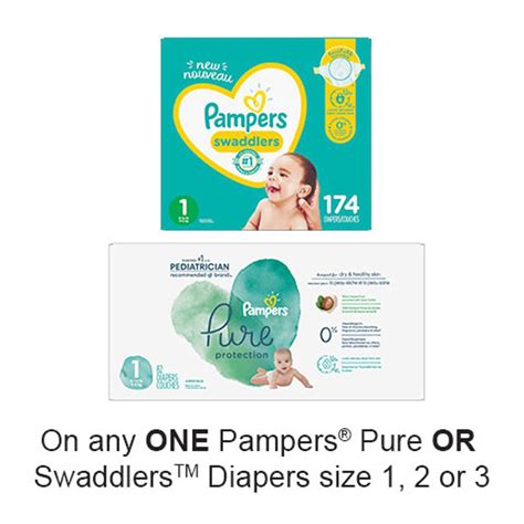 save    buy   pampers pure  swaddlers diapers size     excludes trial