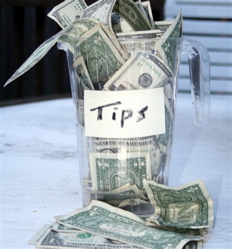 properly give  tip