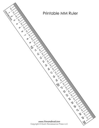 printable mm ruler tims printables