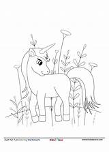 Unicorn Worksheet Kidzezone sketch template