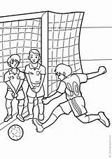 Soccer Coloring Pages Football Goalkeeper Kick Boy Players Boys Sports Sport Kids Drawing Player Print Choose Board sketch template