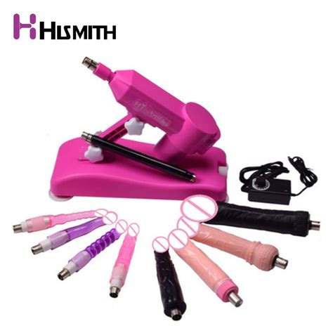 hismith new arrival automatic sex machine gun with 8 kinds dildos attachments noiseless sex love