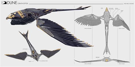 michael soong concept art dune ornithopter