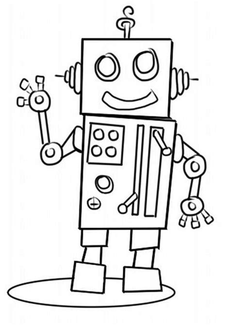 easy  print robot coloring pages coloring pages  boys coloring pages  kids