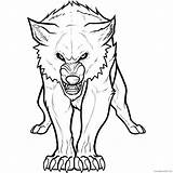 Fighting Wolves Wolf Coloring Pages Two Getdrawings Drawing sketch template