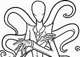 Coloring Pages Slender Man Evil Creepy Slenderman Halloween Draw Werewolf Printable Poster Print Color Drawing Adult Book Signboard Posters Easy sketch template