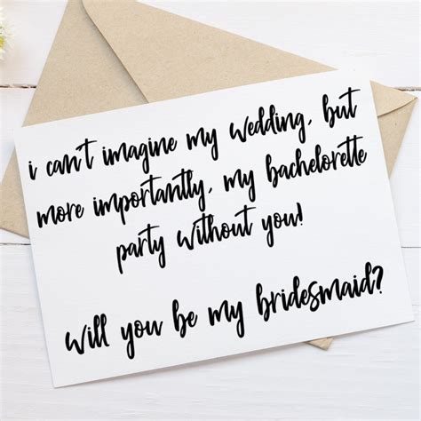 funny bridesmaid proposal card     bridesmaid etsy