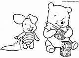 Pooh Winnie Ferkel Piglet Tigger Malvorlagen Malvorlage Ausmalbilder Sheets Bebes Puh Coloringfolder sketch template