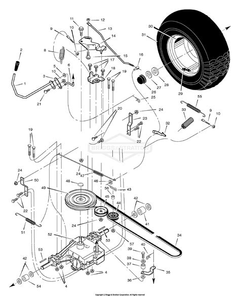 murray xa garden tractor  parts diagram  motion drive