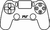 Controller Ps4 Playstation Drawing Game Draw Svg Console Icon Collection Getdrawings sketch template